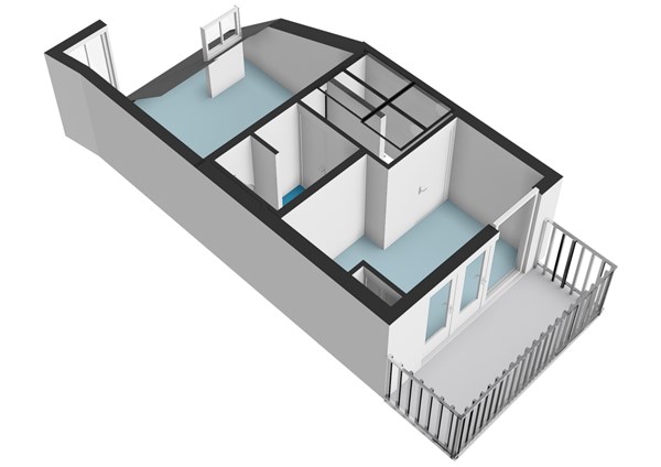 Floor plan - Utrechtsedwarsstraat 107-3, 1017 WD Amsterdam 